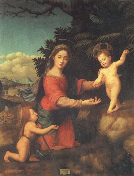 BUGIARDINI, Giuliano Madonna and Child with hte Young St.john t he Baptist France oil painting art